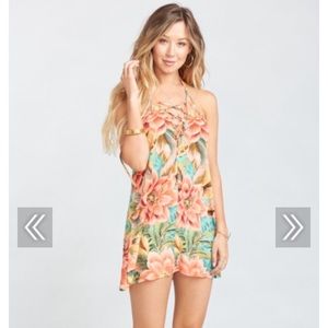 Show Me Your MuMu Lo Lace Up Mini Dress